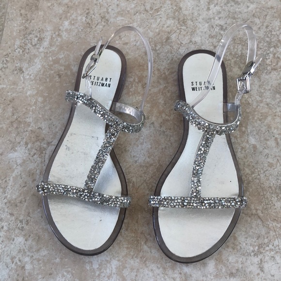crystal jelly sandals